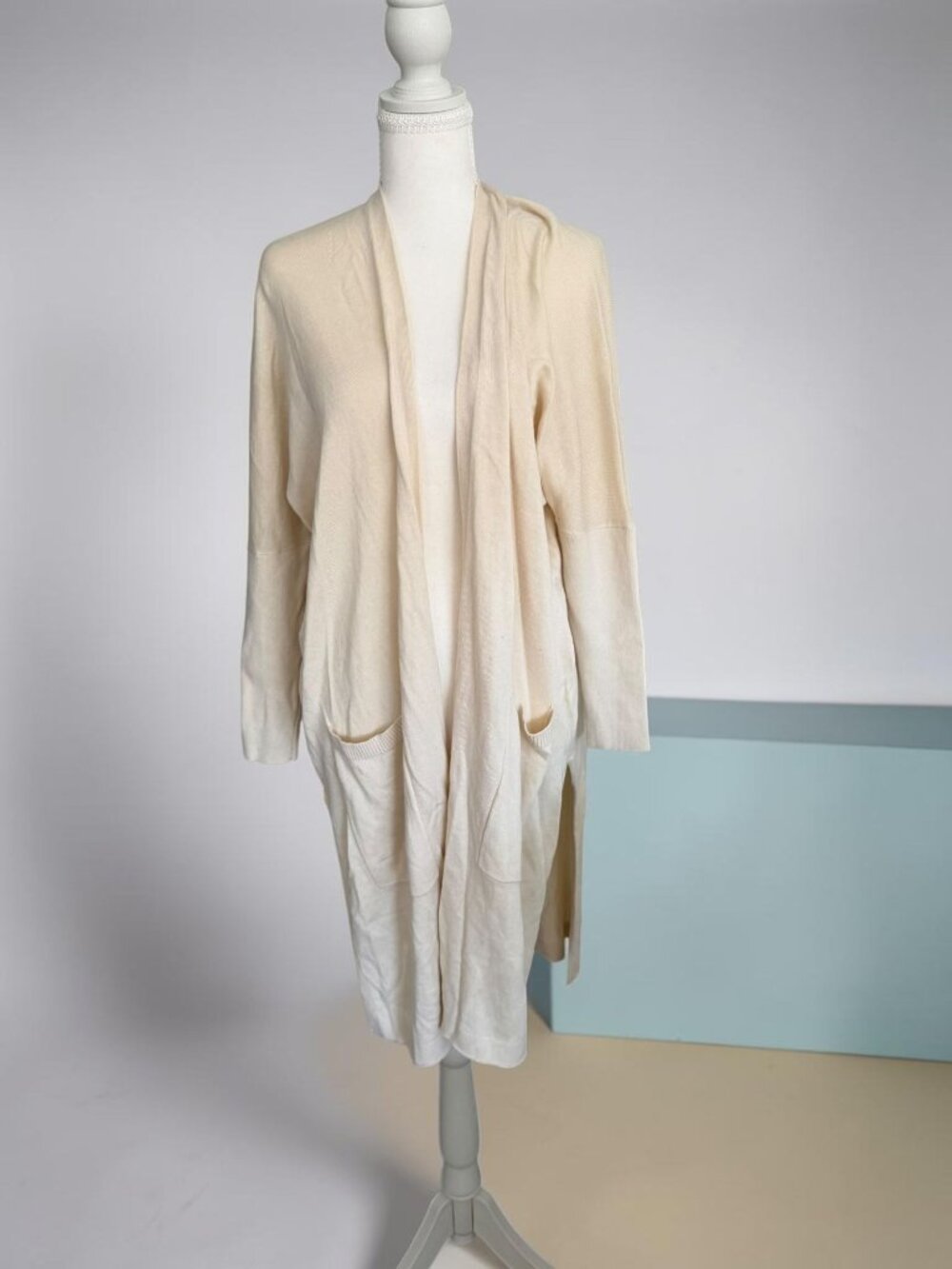 KIT AND ACE Cream Blend Long length Cardigan One Size
